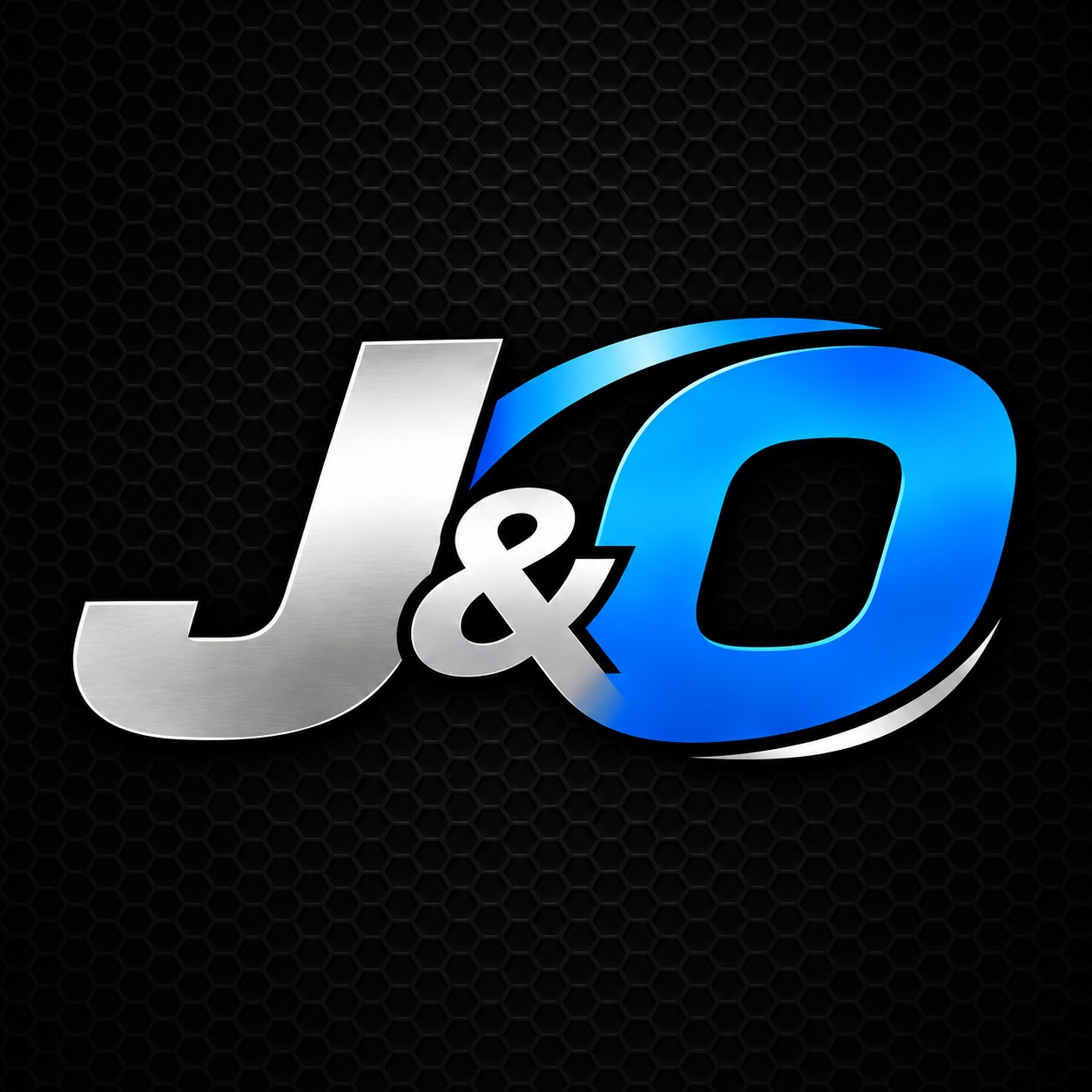 J&O Works silver and blue logo